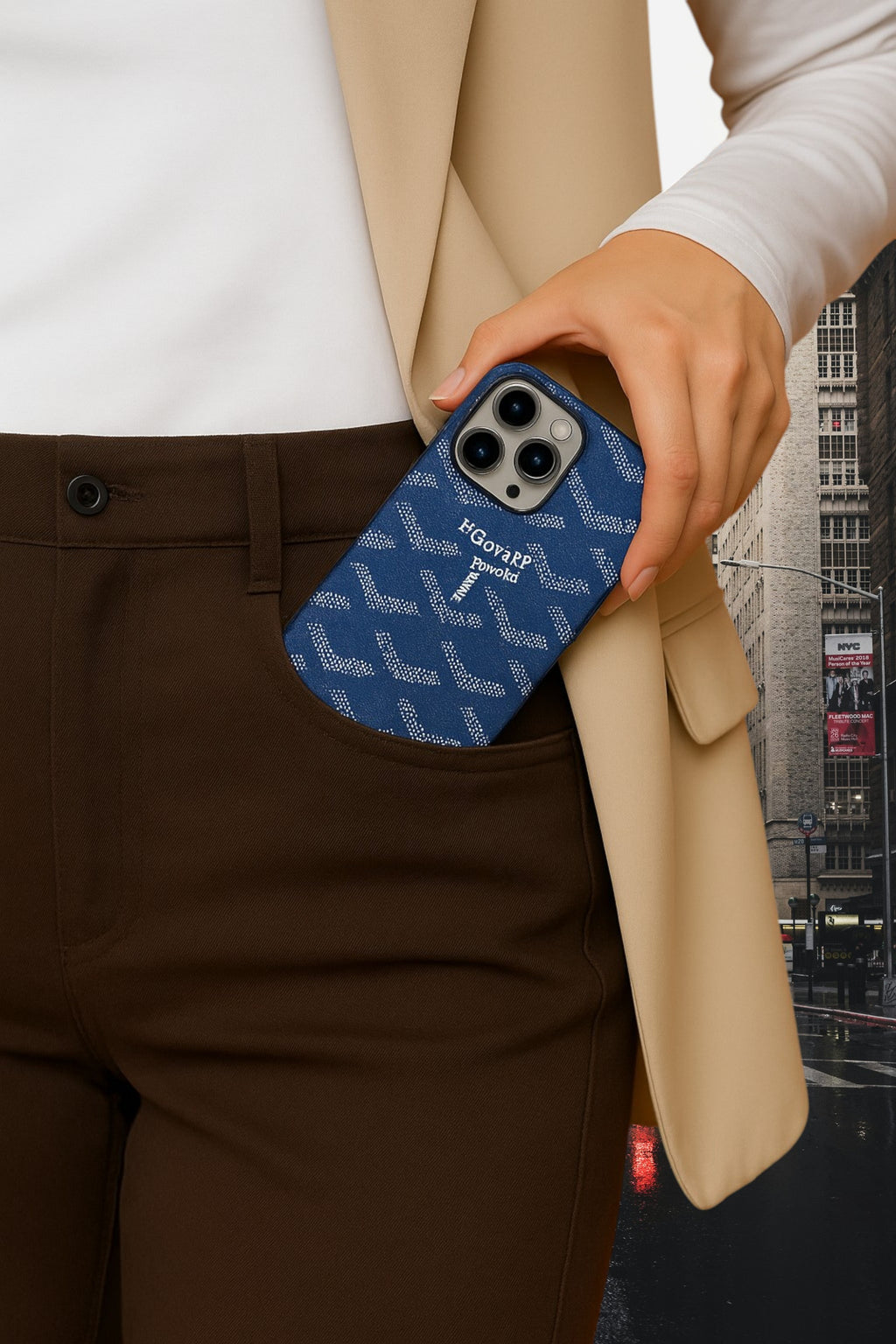 Coque Goyard Bleu marine