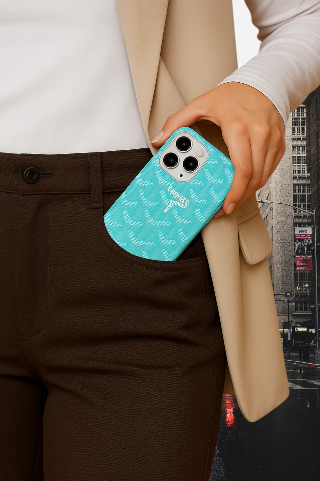 Coque Goyard Bleu ciel